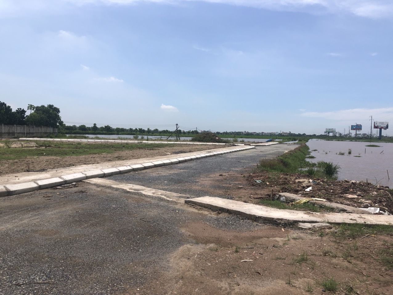 Hạ tầng khu đât đấu giá thôn Nam Phong xã Nam Phú đang hoàn thiện