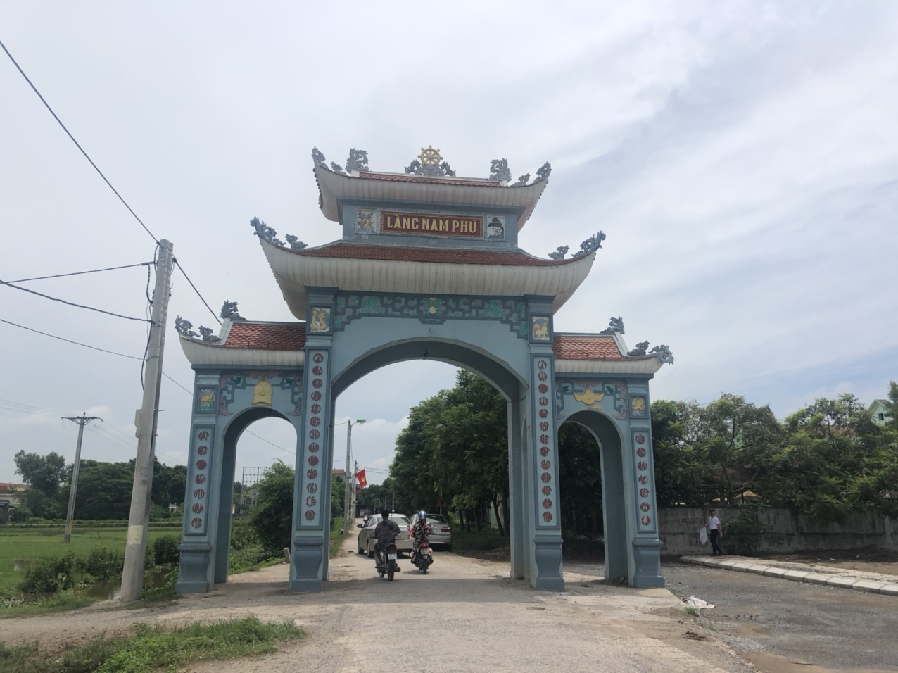 Khu đât đấu giá ngay đầu làng Nam Phú xã Nam Phong