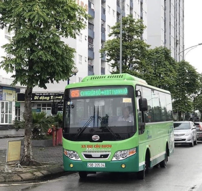 Tuyến xe buyt 85 công viên Nghĩa Đô - đô thị Thanh Hà