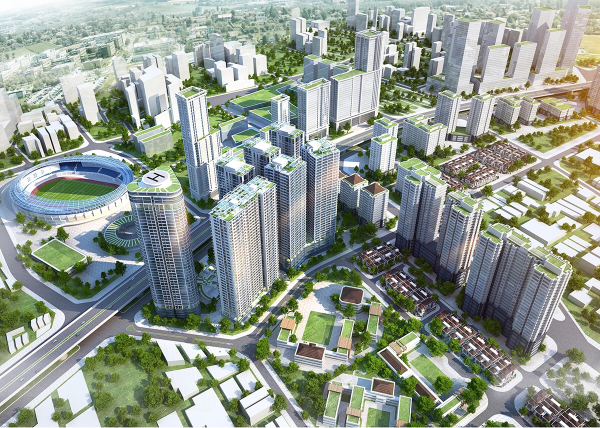 thiết kế khu đô thị mới mở rộng Đại Kim - Định Công 