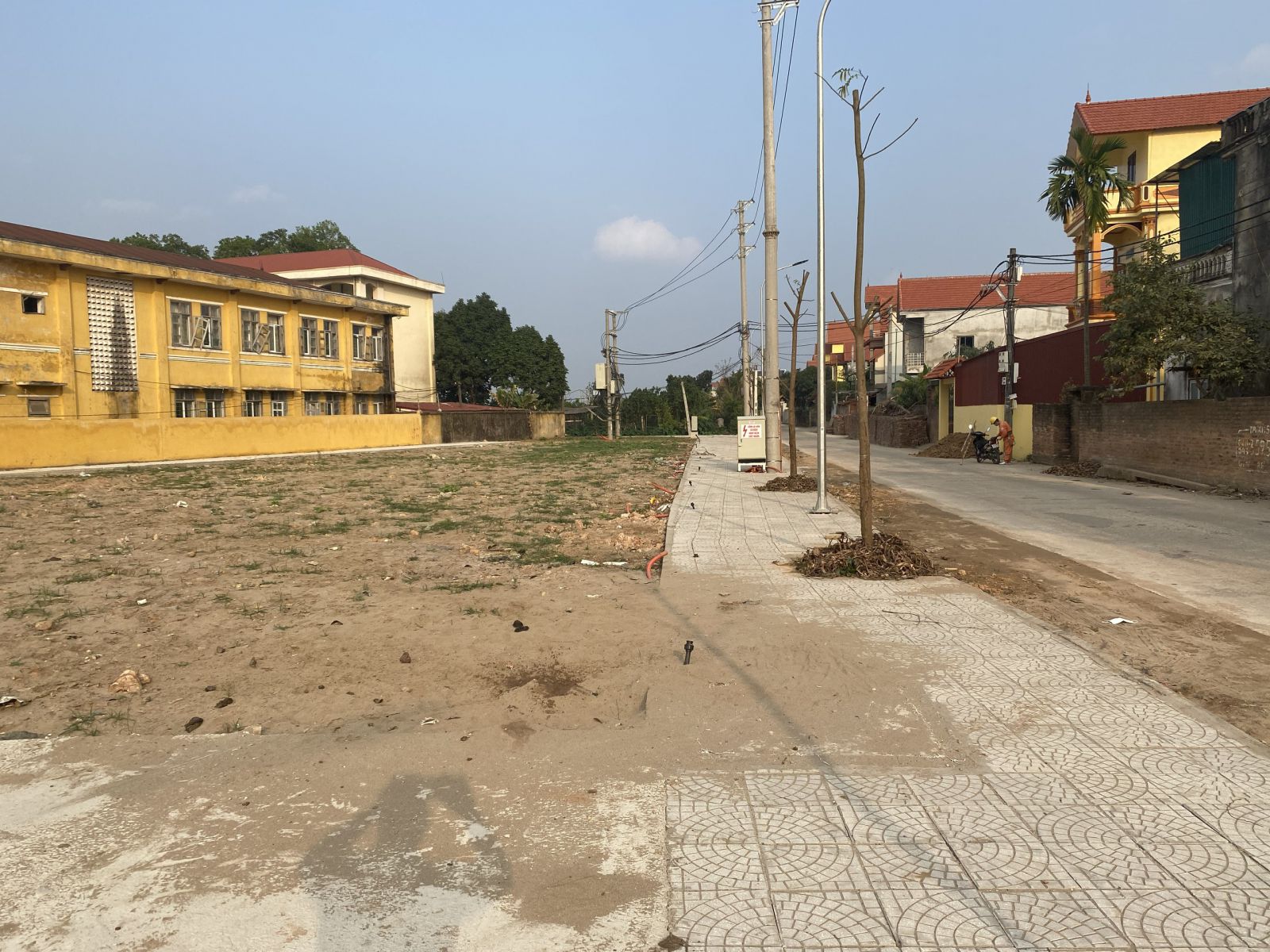 Hạ tầng đất đấu giá X5 thôn Ngự Tiền xã Thanh Lâm huyện Mê Linh 