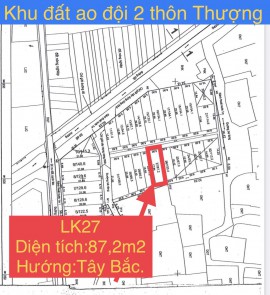 Lô LK27 đất đấu giá thôn Thượng xã Phùng Xá huyện Mỹ Đức.