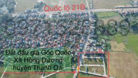 Thửa LK2-8 đất đấu giá Gốc Quéo thôn Ngọc Đình xã Hồng Dương huyện Thanh Oai TP Hà Nội