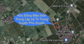 LK44 khu Đồng Mèo thôn Trung Lập xã Tri Trung huyện Phú Xuyên TP Hà Nội.