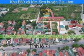 lk05 khu B60 xã Kim Sơn huyện Gia Lâm TP Hà Nội