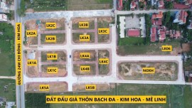LK2A-06 Khu đấu giá thôn Bạch Đa xã Kim Hoa huyện Mê Linh thành phố Hà Nội.