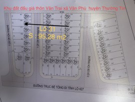Lô 31 khu đấu giá QSD đất thôn Văn Trai xã Văn Phú huyện Thường Tín