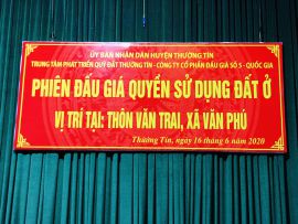Lô 18 khu đấu giá QSD đất thôn Văn Trai xã Văn Phú huyện Thường Tín